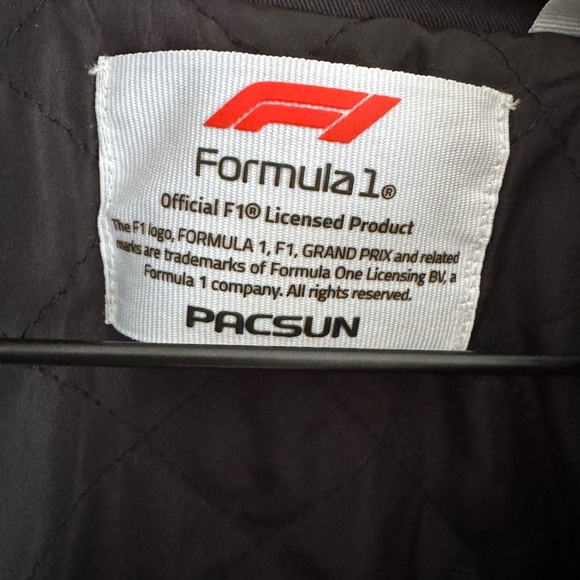 PacSun Black Formula 1 Bomber Jacket - Picture 2 of 3